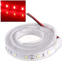 12V LED Strip Wasserdicht mit Kabel Selbstklebend 5050 SMD KFZ Beleuchtung 3M Rot 90cm
