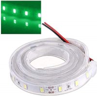 12V LED Strip Wasserdicht mit Kabel Selbstklebend 5050 SMD KFZ Beleuchtung 3M Grün 100cm