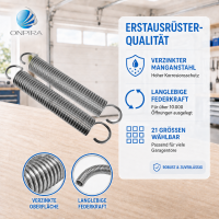 2x Universal Garagentor Feder Größe:375x48x5,3mm