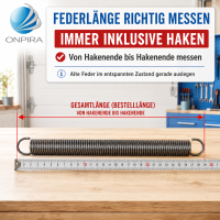 Universal Garagentor Federn Grösse: 470x61x7mm