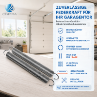 Universal Garagentor Federn Grösse: 470x61x7mm
