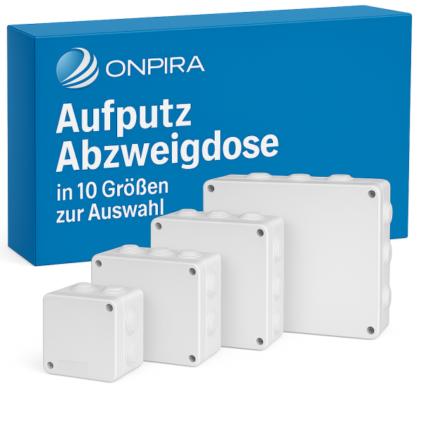 Aufputz Abzweigdose Abzweigkasten Verteilerdose Verteilerbox Klemmdose Dose