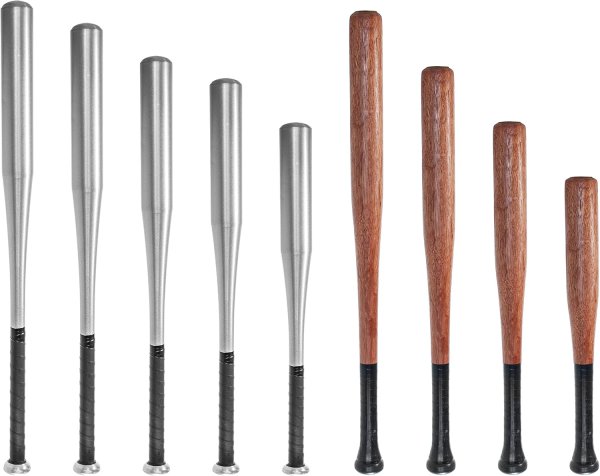 Baseballschläger Holz / ALU Baseball Schläger Alloy Bat Aluminium Silber Holz 72cm