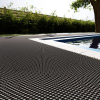 Bodenmatte Grau Meterware 90 oder 120 cm zum auswählen Saunaläufer Duschmatte Antirutschmatte 120cm