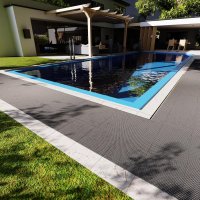 Bodenmatte Grau Meterware 90 oder 120 cm zum auswählen Saunaläufer Duschmatte Antirutschmatte 120cm