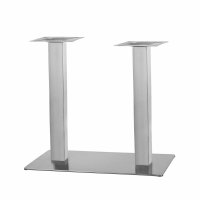 Tischgestell Doppelt Rechteck aus Edelstahl Modell:...