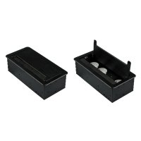 Einbausteckdose mit USB in 2 Farben Silber oder Schwarz...