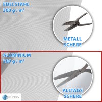 Fliegennetz Meterware in  Aluminium, Edelstahl und in den Breiten 0,8m, 1m, 1,2m zum Auswählen Aluminium 0,8m
