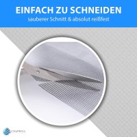 Fliegennetz Grau aus Fiberglas Meterware Fliegengitter von 80-150cm in 3 Farben Breite: 80cm