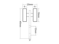 Laufrollen Schweißvorhang Theater Vorhang Thermovorhang Schiebetür Laufschiene A