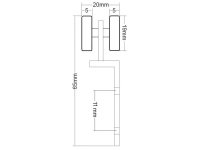 Laufrollen Schweißvorhang Theater Vorhang Thermovorhang Schiebetür Laufschiene B