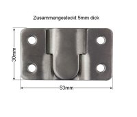 Möbelverbinder Metallverbinder Edelstahl...