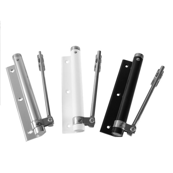 Türschließer Stangentürschließer Federschließer Feder Automatik universal bis 55kg Weiß