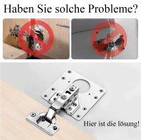 Topfband Reparatur Platte Schranktürscharnier defekte Scharnier Schrank SET KIT