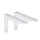 2x Schwerlast Regalhalter Regalhalterung Regalträger Regal Winkel Wand bis 200kg Weiß 190x145mm