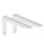 2x Schwerlast Regalhalter Regalhalterung Regalträger Regal Winkel Wand bis 200kg Weiß 240x145mm