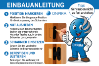 2x Edelstahl 180° Kreuz Schwerlastscharnier verdeckte Montage Scharnier Schwarz 70kg