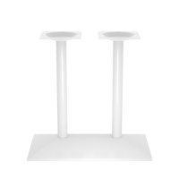 Tischgestell Modell „München“ Weiss in Single, Doppelt oder Stehtisch Variante zur Auswahl Doppelt