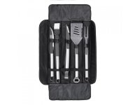 BBQ Grill Werkzeug 6 / 11 teilig Set Zange, Gabel, Wender in Tragetasche NEU