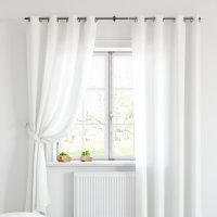 Vorhangstange Gardinenstange Badevorhang Teleskop Teleskopstange ausziehbar Nickel 120-230cm