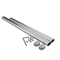 ONPIRA® Edelstahl Schrankrohr ausziehbar 41- 130 cm Teleskopstange Kleiderstange