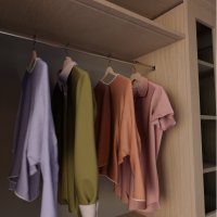 ONPIRA® Edelstahl Schrankrohr ausziehbar 41- 130 cm Teleskopstange Kleiderstange 81 - 130cm