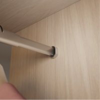 ONPIRA® Edelstahl Schrankrohr ausziehbar 41- 130 cm Teleskopstange Kleiderstange 81 - 130cm