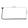 Edelstahl Eck Duschvorhang Stange Teleskopierbar Winkel L-Form selbstklebend Selbstklebend Schwarz 90x180cm