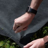Erdanker mit Pufferscheibe Heringe 150x30mm Ø3mm Bodenanker Erdnagel Zeltnagel Anker Unkrautvlies 25 Stück