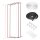 Insektenschutz Fenster Magnetrahmen Fliegengitter Fliegennetz Fiberglas Set DIY Rahmen 3,2m