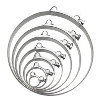 Edelstahl V2A Gelenkbolzen Schelle Schlauch Rohr Klemme 17-239mm Spannbereich 162-174mm 1x
