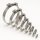 Edelstahl V2A Gelenkbolzen Schelle Schlauch Rohr Klemme 17-239mm Spannbereich 188-200mm 5x