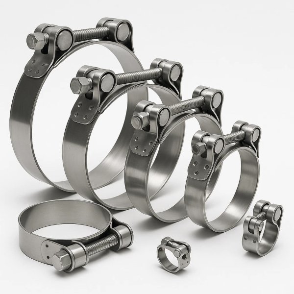 Edelstahl V2A Gelenkbolzen Schelle Schlauch Rohr Klemme 17-239mm Spannbereich 227-239mm 5x