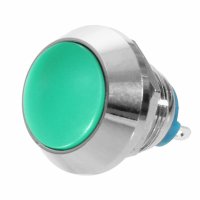 5x Drucktaster Einbau Chrom Edelstahl Schließer...