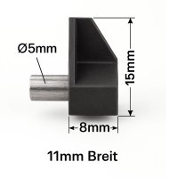 Regalbodenträger Braun 5mm Stift Bodenträger Möbel Einlegeboden Regalboden 1000 Stück