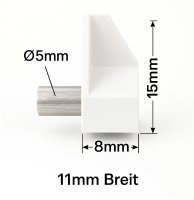 Regalbodenträger Weiß 5mm Stift Bodenträger Möbel Einlegeboden Regalboden 500 Stück