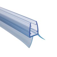 Duschdichtung Glastür 5–8mm, Dusch Tür Lippe Dichtung kürzbar 44–100cm PVC 60cm