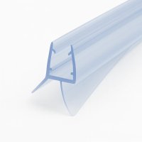 Duschdichtung Glastür 5–8mm, Dusch Tür Lippe Dichtung kürzbar 44–100cm PVC 100cm