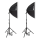 2x Daylight Achteck 90cm Softbox 5600W E27 Lampe Stativ Tasche 5500K Fotolicht