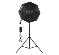 2x LED Daylight Achteck 60cm Softbox, Stativ, Tasche 5600K Dauerlicht Fotolicht