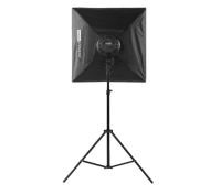 2x LED Daylight Set 60x60cm Softbox, Stativ, Tasche 5600K Dauerlicht Fotolicht