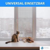 Insektenschutz selbstklebend Fliegennetz Fenster Rahmen Fliegengitter Halterung