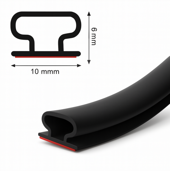 Gummidichtung selbstklebend Tür Fenster KFZ Dach Glasdach Dichtung TPE Meterware
