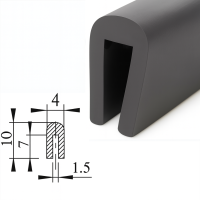 Kantenschutz U-Profil EPDM Gummi Dichtung Keder...