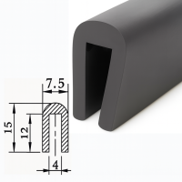 Kantenschutz U-Profil EPDM Gummi Dichtung Keder...