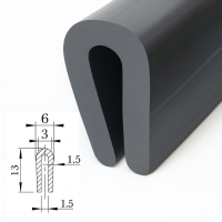 Kantenschutz U-Profil EPDM Gummi Dichtung Keder...