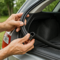 Universal KFZ Kofferraumdichtung EPDM Auto Tür Stahleinlage Dichtung Meterware