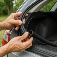 Universal KFZ Kofferraumdichtung EPDM Auto Tür Stahleinlage Dichtung Meterware 33x21mm