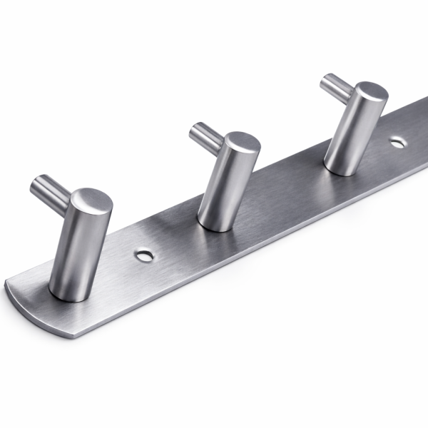 Edelstahl Garderobenhaken 1-10 Haken wählbar Kleiderhaken Wandhaken Modell B 7