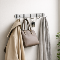 Edelstahl Garderobenhaken 1-15 Haken wählbar...